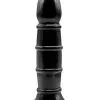 Hunglock Grote Zwarte Buttplug Met Ribbels -Buttpluggs Winkel 111677