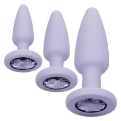 California Exotic Novelties Buttplug Crystal Booty Kit - Lila