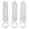 California Exotic Novelties Penissleeve Textured Extension Set 3 2 California Exotic Novelties Penissleeve Textured Extension Set 3 -Buttpluggs Winkel 13462 transpa 01