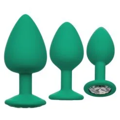 California Exotic Novelties Buttplug Set Cheeky Gems - Groen