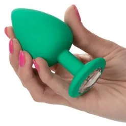 California Exotic Novelties Buttplug Set Cheeky Gems - Groen -Buttpluggs Winkel 14654 green 06