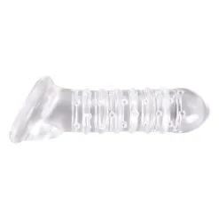NS Novelties Penissleeve Ribbed Transparant