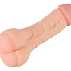 Nature Skin Penisvergroter En Masturbator In één -Buttpluggs Winkel 2 in 1 penissleeve 2