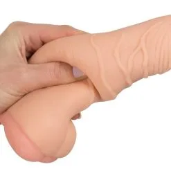 Nature Skin Penisvergroter En Masturbator In één -Buttpluggs Winkel 2 in 1 penissleeve 4