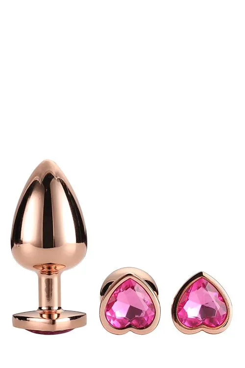 Dream Toys Buttplug Set Gleaming - Rose * 3 Dream Toys Buttplug Set Gleaming - Rose *