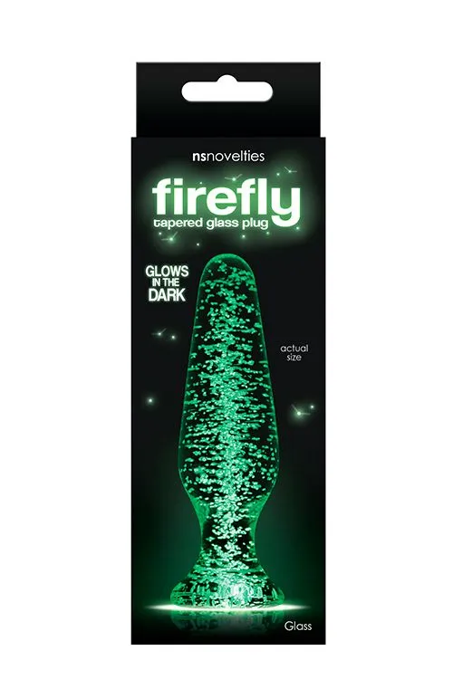 NS Novelties Lichtgevende Glazen Buttplug - Firefly 10.5 Cm 4 NS Novelties Lichtgevende Glazen Buttplug - Firefly 10.5 Cm - Afbeelding 2