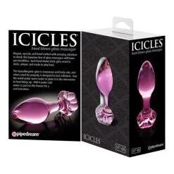 Roze Glazen Butt Plug Icicles No 48 -Buttpluggs Winkel 2948 00 2 2 1