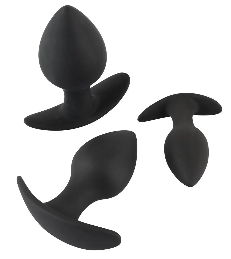 Black Velvets 3-Delige Anaal Trainer Set - Zwart 3 Black Velvets 3-Delige Anaal Trainer Set - Zwart