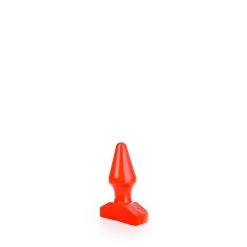 All Black All Red Buttplug 15.5 Cm - Rood*