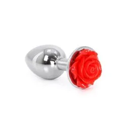 Kiotos Steel Aluminium Buttplug Red Rose -Buttpluggs Winkel aluminium buttplug red rose ok