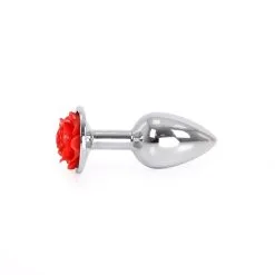 Kiotos Steel Aluminium Buttplug Red Rose -Buttpluggs Winkel aluminium buttplug red rose zk