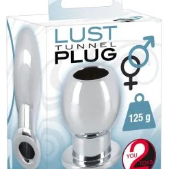 You2Toys Aluminium Tunnel Plug - 125 Gram -Buttpluggs Winkel aluminium tunnel plug 125 gram verpakt