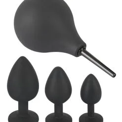 Black Velvets Anaal Kit Met Anaaldouche - Zwart