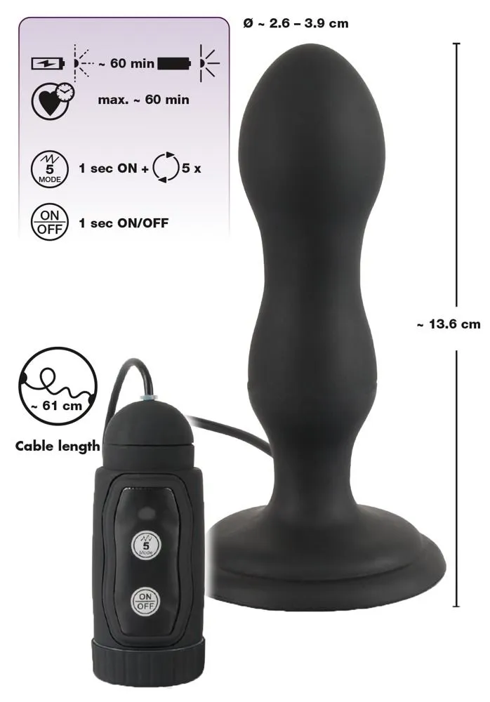 Black Velvets Anaal Plug Anal Twist - Zwart 4 Black Velvets Anaal Plug Anal Twist - Zwart - Afbeelding 2