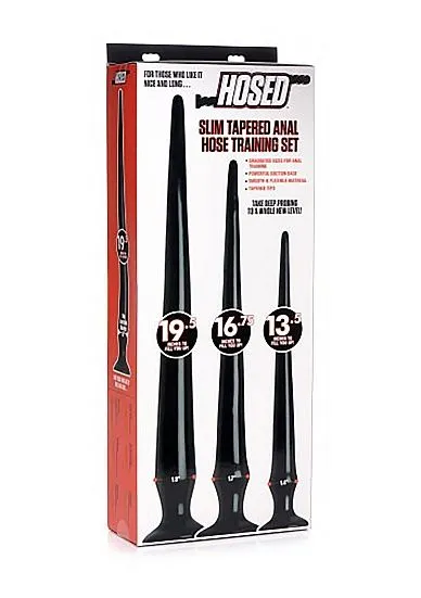 XR Brands Prostatic Play Anaal Plug Training Set Slim Tapered Anal Hose - Zwart 6 XR Brands Prostatic Play Anaal Plug Training Set Slim Tapered Anal Hose - Zwart - Afbeelding 4