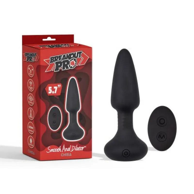 Chisa Novelties Anaal Vibrator Smooth Dilator - Zwart 4 Chisa Novelties Anaal Vibrator Smooth Dilator - Zwart - Afbeelding 2