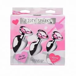 XR Brands Prostatic Play Anaal Plug Set Pink Heart* -Buttpluggs Winkel anaal plug set pink heart verpakking