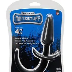 Menzstuff Siliconen Anaal Plug Met Staart -Buttpluggs Winkel anaalplug siliconen zwart