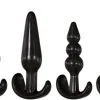 Αδάμ Anal Plug Set Van 4 - Zwart* -Buttpluggs Winkel anal plug set van 4 zwart