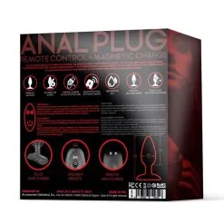 Vibrerende Buttplug Action Asher -Buttpluggs Winkel asher butt plug with remote control magnetic usb black 6