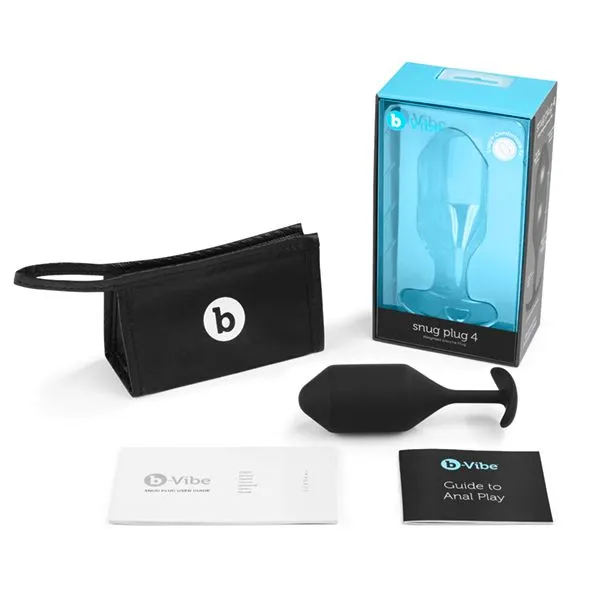 B-Vibe Snug Plug 4 Zwart 4 B-Vibe Snug Plug 4 Zwart - Afbeelding 2