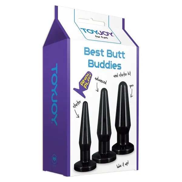 ToyJoy Anal Play Best Buttplug Buddies Zwart 3 ToyJoy Anal Play Best Buttplug Buddies Zwart