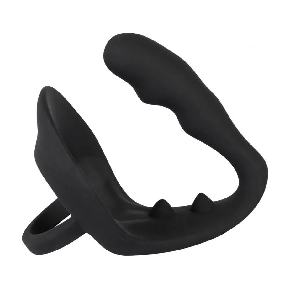Black Velvets Cockring Met Anaalplug & Perineum Massager 3 Black Velvets Cockring Met Anaalplug & Perineum Massager