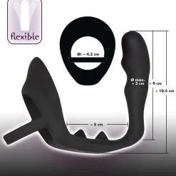 Black Velvets Cockring Met Anaalplug & Perineum Massager 12 Black Velvets Cockring Met Anaalplug & Perineum Massager -Buttpluggs Winkel black velvets penisring mit analplug5