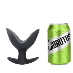 Brutus Siliconen Open Wide Buttplug Twin Tip - L -Buttpluggs Winkel brutus siliconen open wide buttplug twin tip l blikje