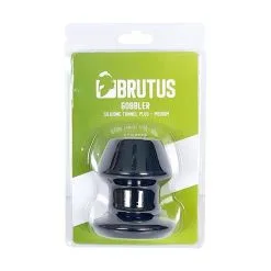 Brutus Siliconen Tunnel Plug Gobbler - M -Buttpluggs Winkel brutus siliconen tunnel plug gobbler m verpakt