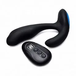 XR Brands Prostatic Play Buigbare Prostaat Stimulator Met Beads P-Bender - Zwart* -Buttpluggs Winkel buigbare prostaat stimulator met beads p bender zwart 5