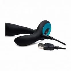 XR Brands Buigbare Prostaat Stimulator Pro-Bend - Zwart* -Buttpluggs Winkel buigbare prostaat stimulator pro bend zwart oplader