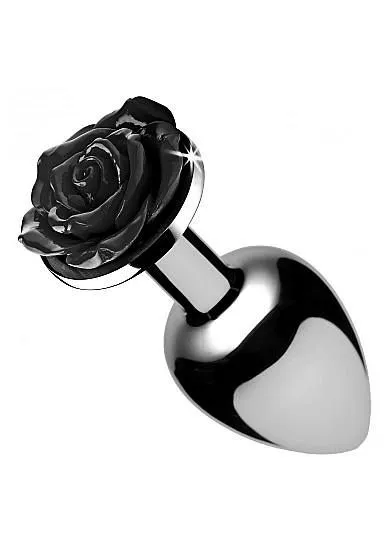 XR Brands Prostatic Play Buttplug Black Rose - Large 3 XR Brands Prostatic Play Buttplug Black Rose - Large