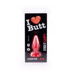I Love Butt Buttplug Classic XS -Buttpluggs Winkel buttplug classic xs rood verpakking