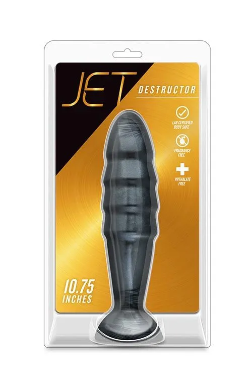 Blush Buttplug Jet Destructor - Metallic Zwart 4 Blush Buttplug Jet Destructor - Metallic Zwart - Afbeelding 2
