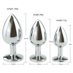 Power Escorts Buttplug Set Diamond King Starter - Rood -Buttpluggs Winkel buttplug set diamond king starter rood afm