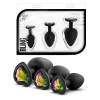 Blush Buttplug Set - Met Hartjes Siersteen -Buttpluggs Winkel buttplug set met siersteen hartjesvorm