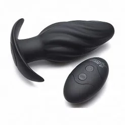 XR Brands Prostatic Play Buttplug Met Op En Neergaande Interne Kogel - Zwart* -Buttpluggs Winkel buttplug met op en neergaande interne kogel zwart 6