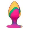 California Exotic Novelties Cheeky Tie-Dye Plug - Large -Buttpluggs Winkel cheeky tie dye plug large 1