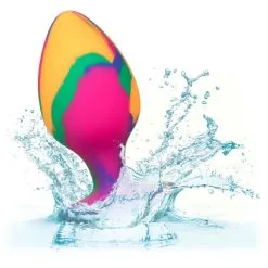 California Exotic Novelties Cheeky Tie-Dye Plug - Large -Buttpluggs Winkel cheeky tie dye plug large 6