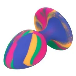 California Exotic Novelties Cheeky Tie-Dye Plug - Medium -Buttpluggs Winkel cheeky tie dye plug medium 7