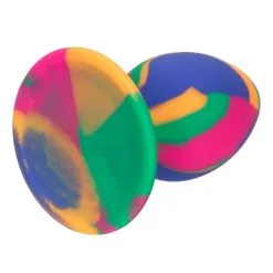 California Exotic Novelties Cheeky Tie-Dye Plug - Medium -Buttpluggs Winkel cheeky tie dye plug medium 8