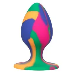 California Exotic Novelties Cheeky Tie-Dye Plug - Medium -Buttpluggs Winkel cheeky tie dye plug medium 9