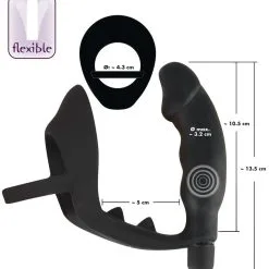 Black Velvets Cockring En Buttplug Met Vibratie -Buttpluggs Winkel cockring en buttplug met vibratie 10