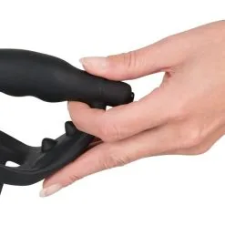 Black Velvets Cockring En Buttplug Met Vibratie -Buttpluggs Winkel cockring en buttplug met vibratie 7