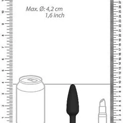 Ouch! Conische Buttplug Met Diamant 13 Ouch! Conische Buttplug Met Diamant -Buttpluggs Winkel conische buttplug met diamant afm