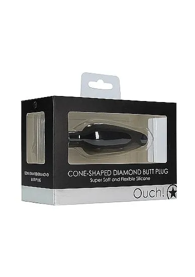 Ouch! Conische Buttplug Met Diamant 8 Ouch! Conische Buttplug Met Diamant - Afbeelding 6
