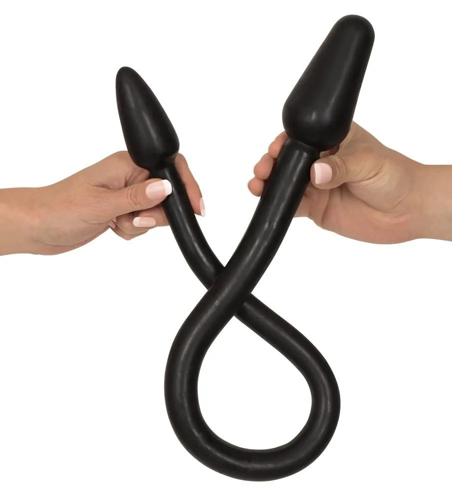 Rebel Dubbele Buttplug - Zwart 4 Rebel Dubbele Buttplug - Zwart - Afbeelding 2