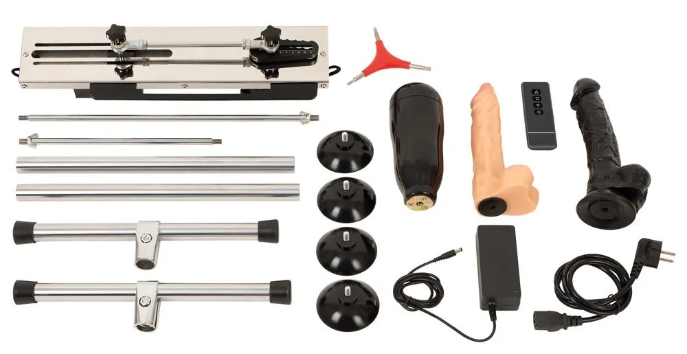 The Banger Dubbelzijdige Neukmachine Met Opzetstukken 13 The Banger Dubbelzijdige Neukmachine Met Opzetstukken - Afbeelding 11