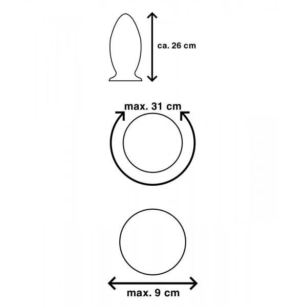 Mr Cock XXL Buttplug The Torpedo - Mr. Cock 4 Mr Cock XXL Buttplug The Torpedo - Mr. Cock - Afbeelding 2